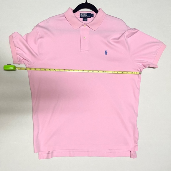 Polo Ralph Lauren Pink Classic Fit Polo Shirt L Vintage Preppy Old Money Golf - Picture 12 of 13